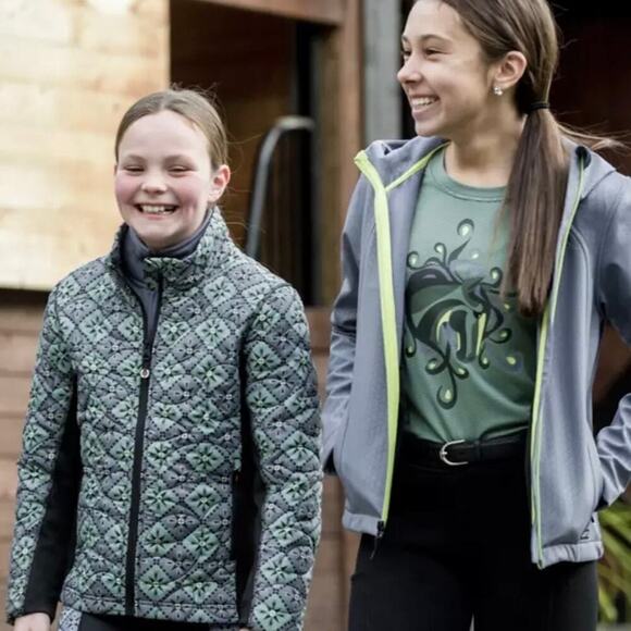 Kerrits Girl’s Balance Base Layer Top Equestrian Green Size Medium - Picture 6 of 6